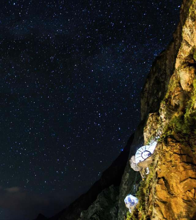 Une nuit au Skylodge Adventure Suites
