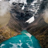 Lac Humantay dans la chaîne de Vilcabamba dans les Andes du Pérou