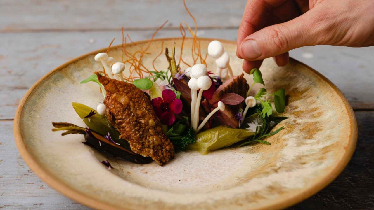 plat assiette cuisinier ingredients art
