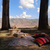 Pique-nique sur les hauteurs de Cusco au Pérou