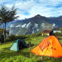 Campement trekking à Choquequirao au Pérou