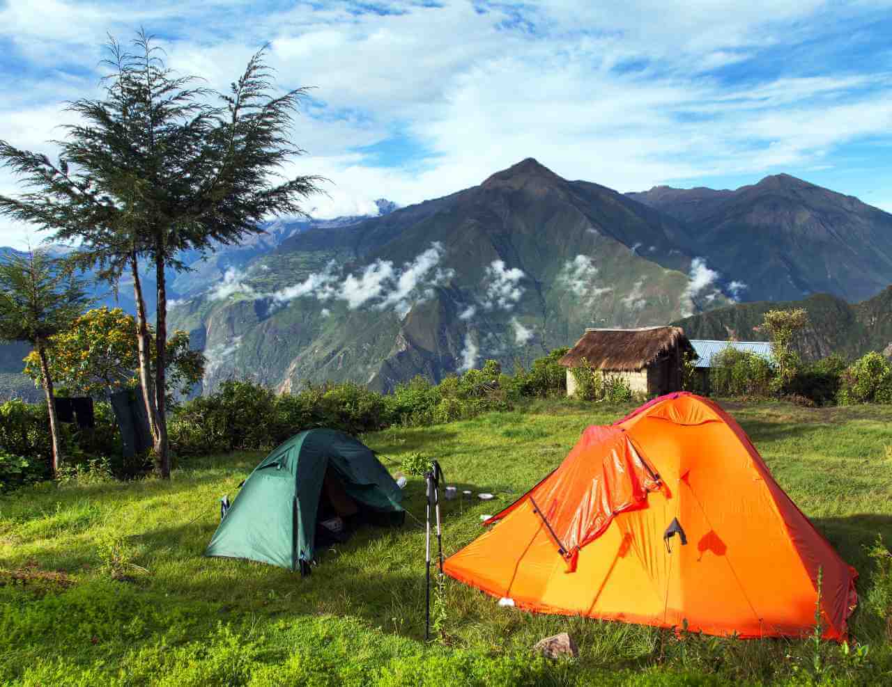 Campement trekking à Choquequirao au Pérou